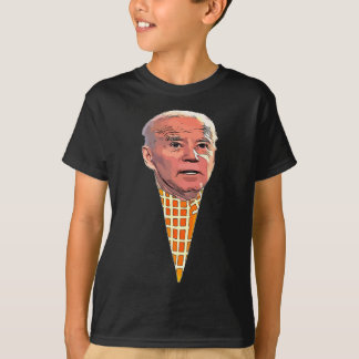 Camiseta Joe Biden Sorvete Cone Soft e Servido