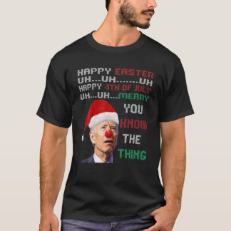 Camiseta Joe Biden Ugly Christmas Sweater Para Homens