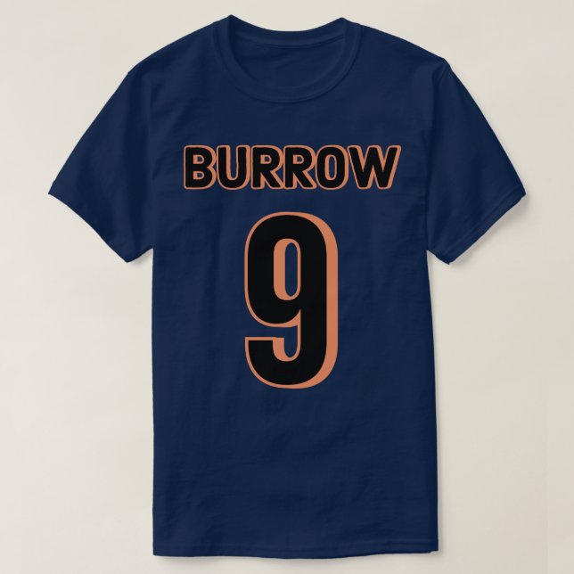 Camiseta Joe Burrow 9 Bengals Jersey Essential TShirt (Frente do Design)