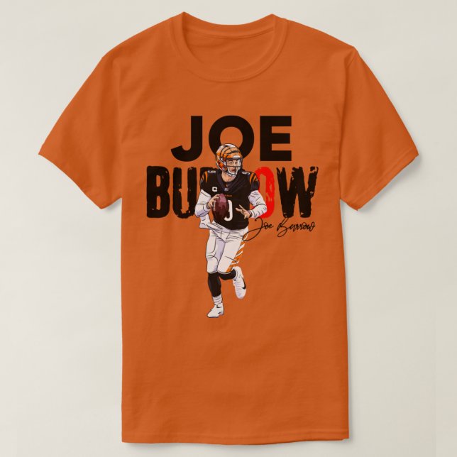Camiseta joe burrow bengals art 16 (Frente do Design)