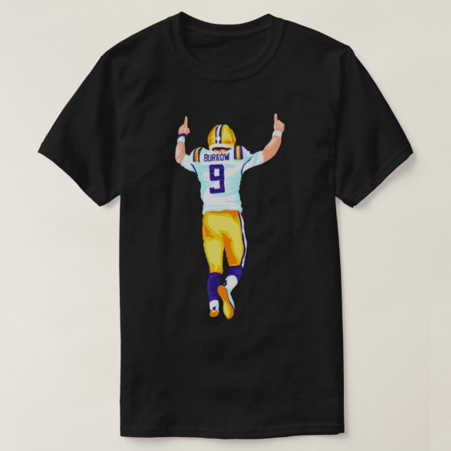 Camiseta Joe Burrow No 9 Bengals TSirt (Frente do Design)