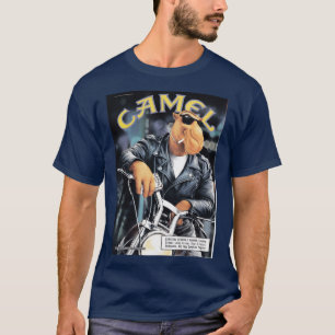 Camiseta Joe Camel Motorcycle Ativo retrô