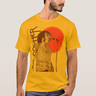 Camiseta Joe Cocker Sente-se bem Retro 70s Rock Music
