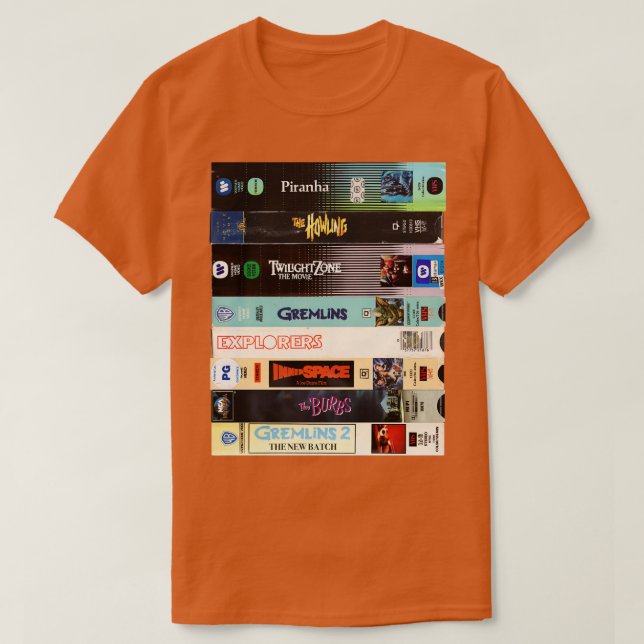 Camiseta Joe Dante VHS Tapes (Frente do Design)