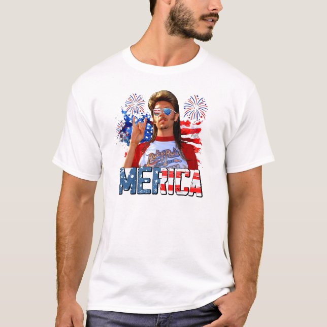 Camiseta Joe Dirt Merica Engraçado 4 De Julho Dia Da Indepe (Frente)
