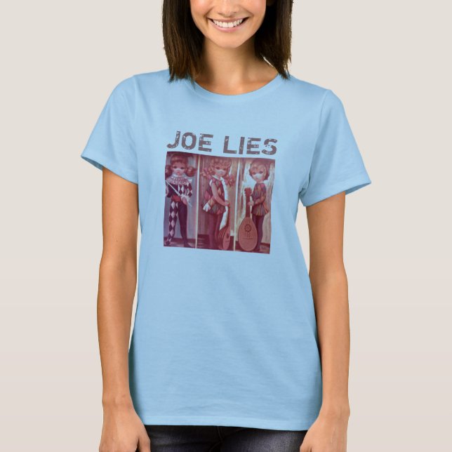 Camiseta Joe encontra-se logotipo, MENTIRAS de JOE (Frente)