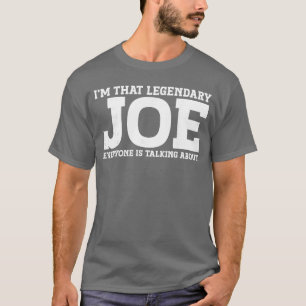 Camiseta Joe Nome Pessoal Engraçado Joe engraçado