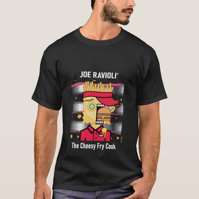 Camiseta Joe Ravioli O Cozinho Fry Cheesy (Frente)