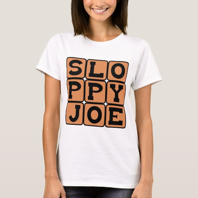 Camiseta Joe Relaxado, Sanduíche de Comida Caseira (Frente)