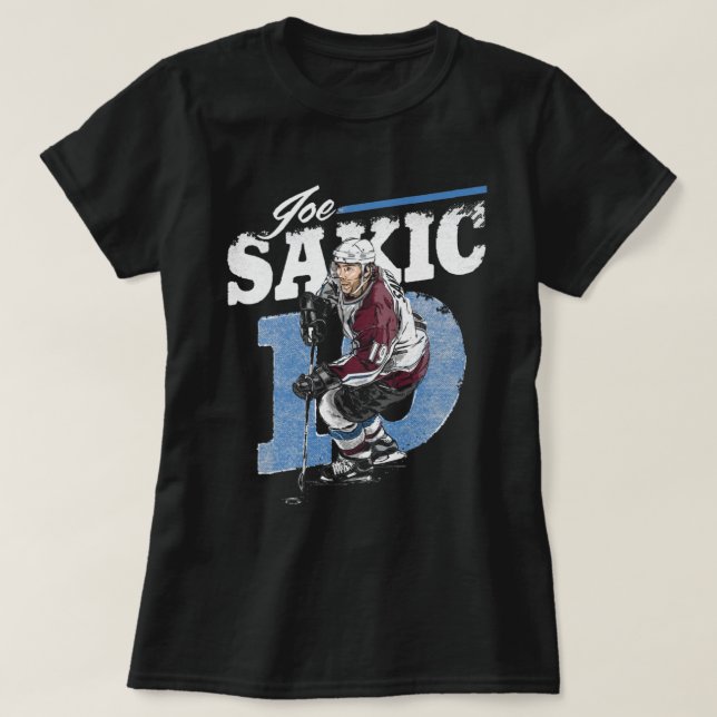 Camiseta Joe Sakic Retro (Frente do Design)