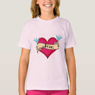 Camiseta Joe - T-shirts e presentes de tatuagem cardíaca pe