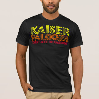 Camiseta Joelho profundamente em impressionante