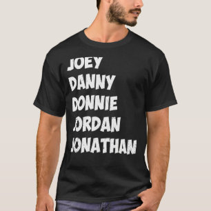 Camiseta Joey Danny Donnie Jordan Jonathan Retro Antigo