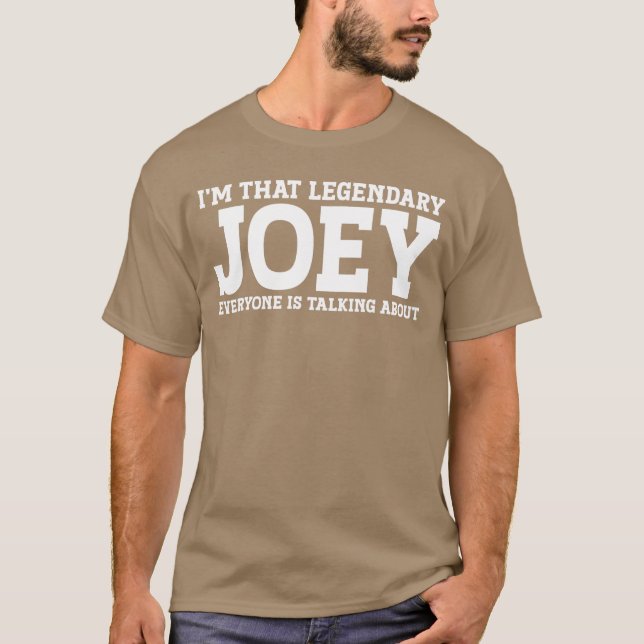 Camiseta Joey Personal Name Funny Joey family (Frente)