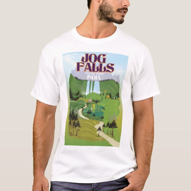 Camiseta Jog Falls,Jog Falls,Sagara Taluk de Karnataka (Frente)