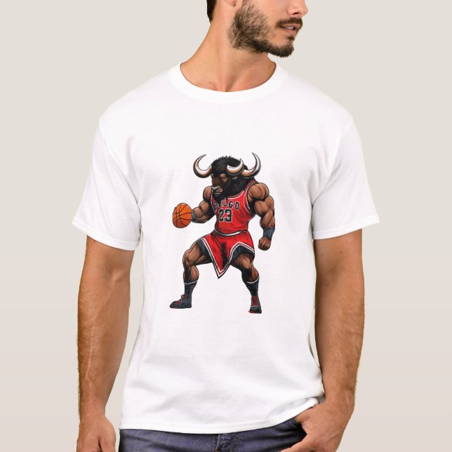 Camiseta joga basquetebol T-Shirts (Frente)