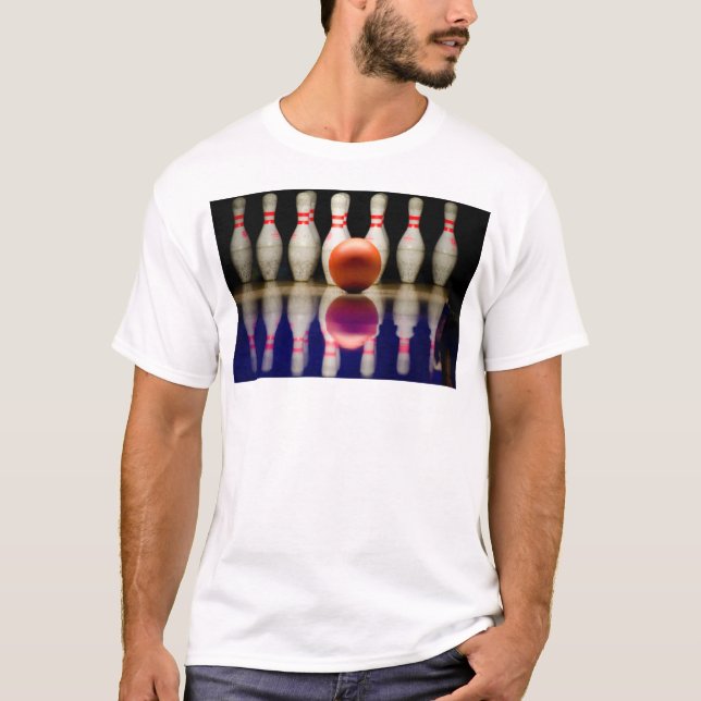 Camiseta Jogada de Boliche Perfeita. (Frente)