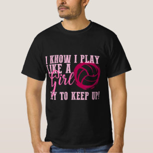 Camiseta Jogada de vôlei como uma gata para adolescentes