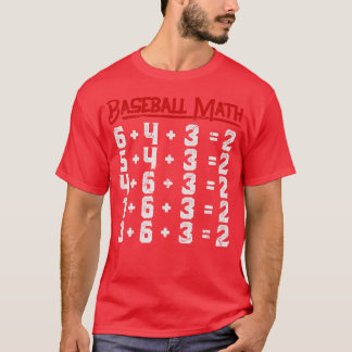 Camiseta Jogada Dupla em Matemática de Baseball