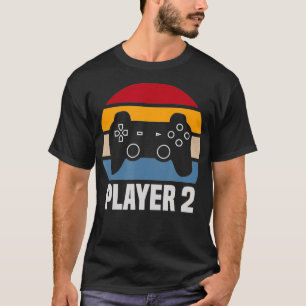 Camiseta Jogador 1 Jogador 2 Casal que corresponde ao jogad