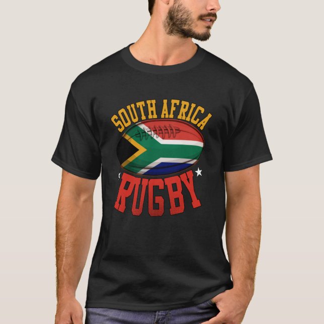 Camiseta Jogador Africano de Rugby da África do Sul (Frente)