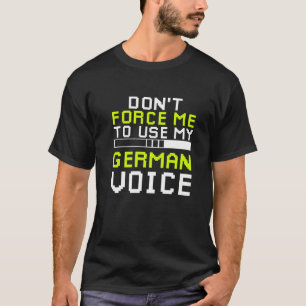Camiseta Jogador Alemão Sarcástico Sarcasmo Alemão Jogos