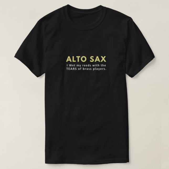 Camiseta jogador alto saxofone (Frente do Design)
