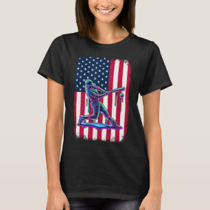 Camiseta Jogador Americano De Bandeira T Patriótico 4 De Ju