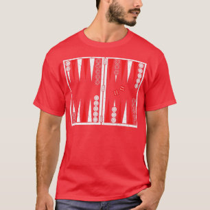 Camiseta Jogador backgammon do conselho Backgammon