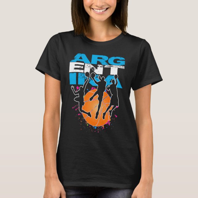 Camiseta Jogador Basquete Argentina Basquetebol Esportes Du (Frente)