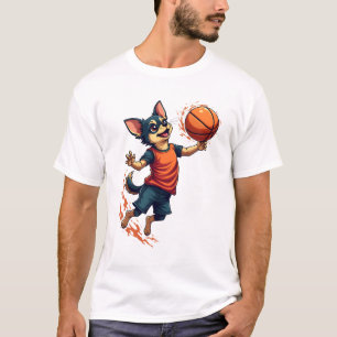 Camiseta Jogador Basquetebol Chihuahua Esporte Enterrad