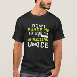 Camiseta Jogador brasileiro sarcástico jogando no sarcasmo