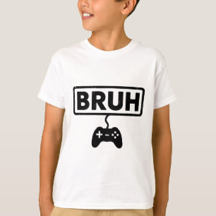 Camiseta Jogador Bruh Video Games Engraçado Jogos Homens Me
