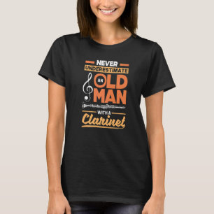 Camiseta Jogador Clarinet Clarinet Clarinet de Bass