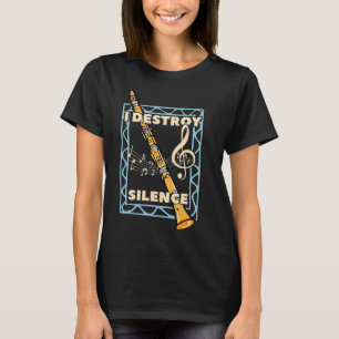 Camiseta Jogador Clarinet da Banda Marching I Destrui o sil