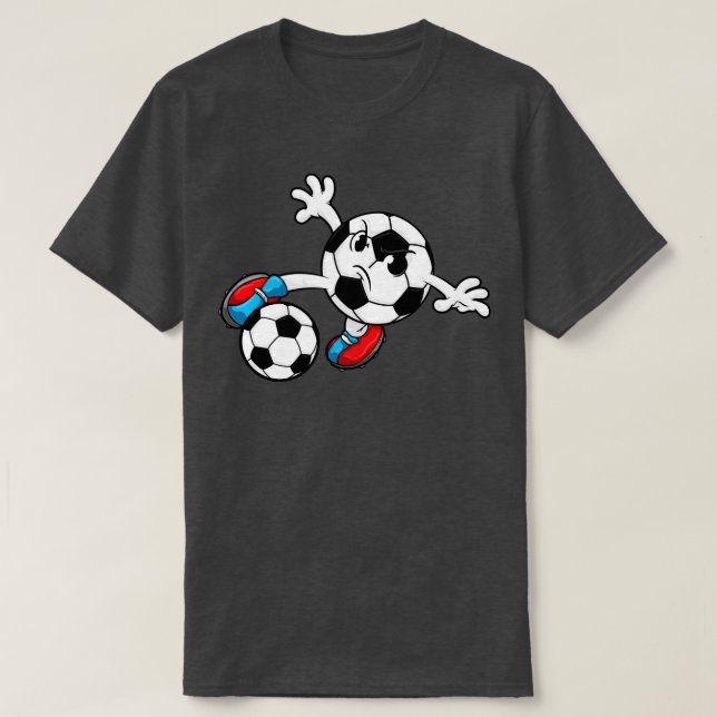 Camiseta jogador com calçados e bola (Frente do Design)
