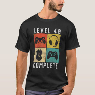 Camiseta Jogador completo do nível aniversário de 40 anos M