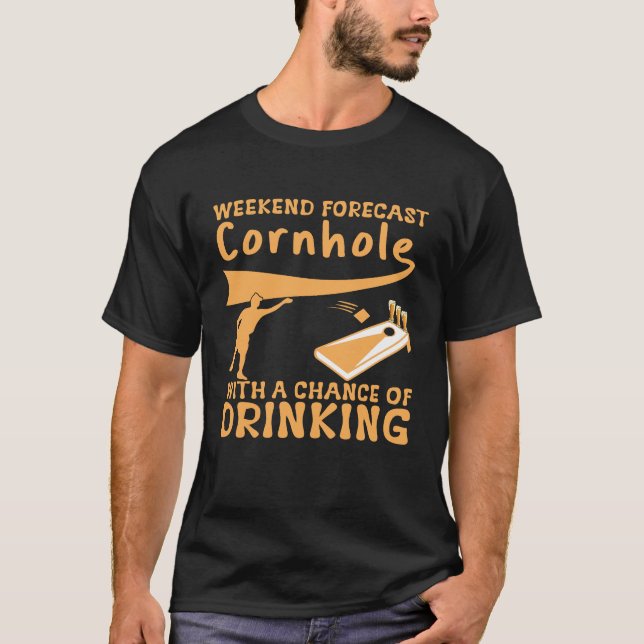 Camiseta Jogador Cornhole, Conselhos Idiotas, amante da Cer (Frente)