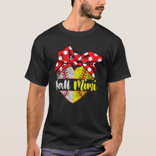 Camiseta Jogador da Família Mimi de Baile de Beisebol Softb
