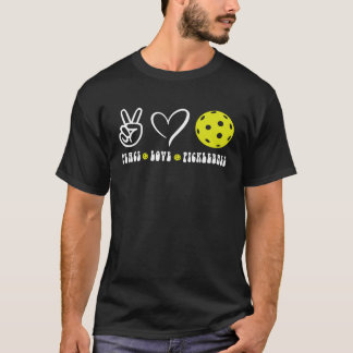 Camiseta Jogador da Pickleball de Paz e Amor