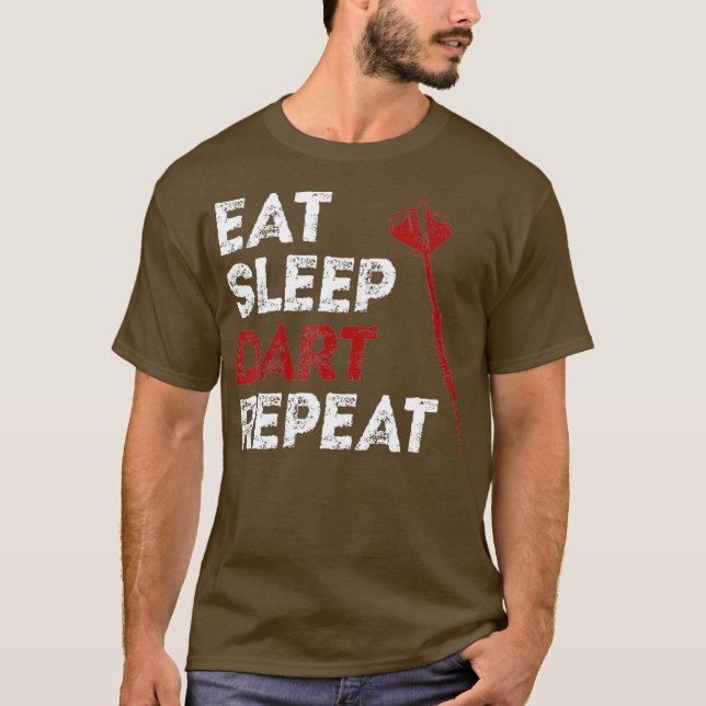 Camiseta Jogador Dart Repetitivo Coma Sleep Dart (Frente)