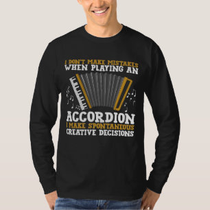 Camiseta Jogador De Acordo Para Homens Acordeonistas