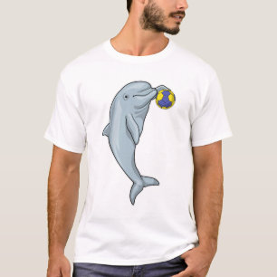 Camiseta Jogador de Andebol de Golfinho