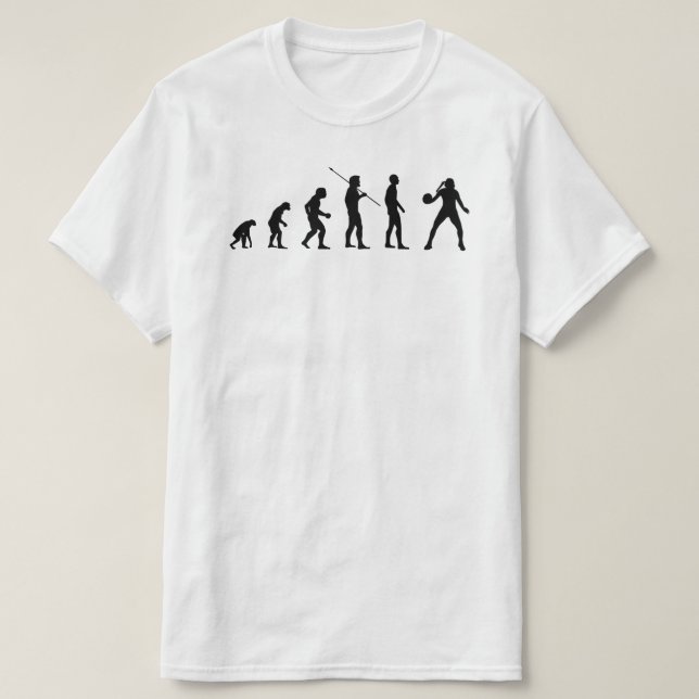 Camiseta Jogador De Andebol Evolução Do Man Sports Meme Bv (Frente do Design)
