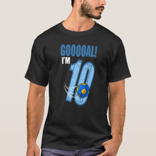 Camiseta Jogador de Andebol Gooal Eu sou o 10º Aniversário