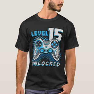 Camiseta Jogador de Aniversário do 15 de Jogo de Vídeo Desb