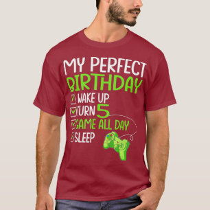 Camiseta Jogador de Aniversário perfeito para 5