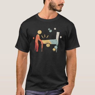 Camiseta Jogador de arcade de pinball retrô dos anos 70 fam