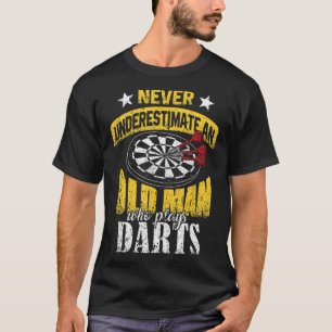 Camiseta Jogador De Arte Do Mens Nunca Subestima Um Homem V