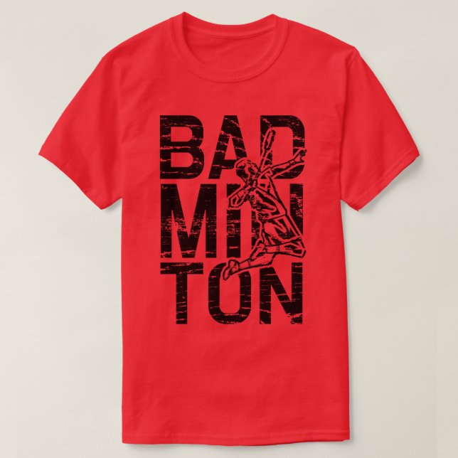 Camiseta Jogador de Badminton 2 (Frente do Design)